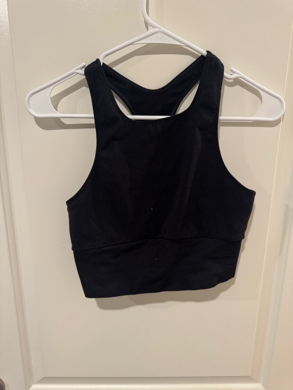 FP Movement by Free People Black Racerback Cropped Tank